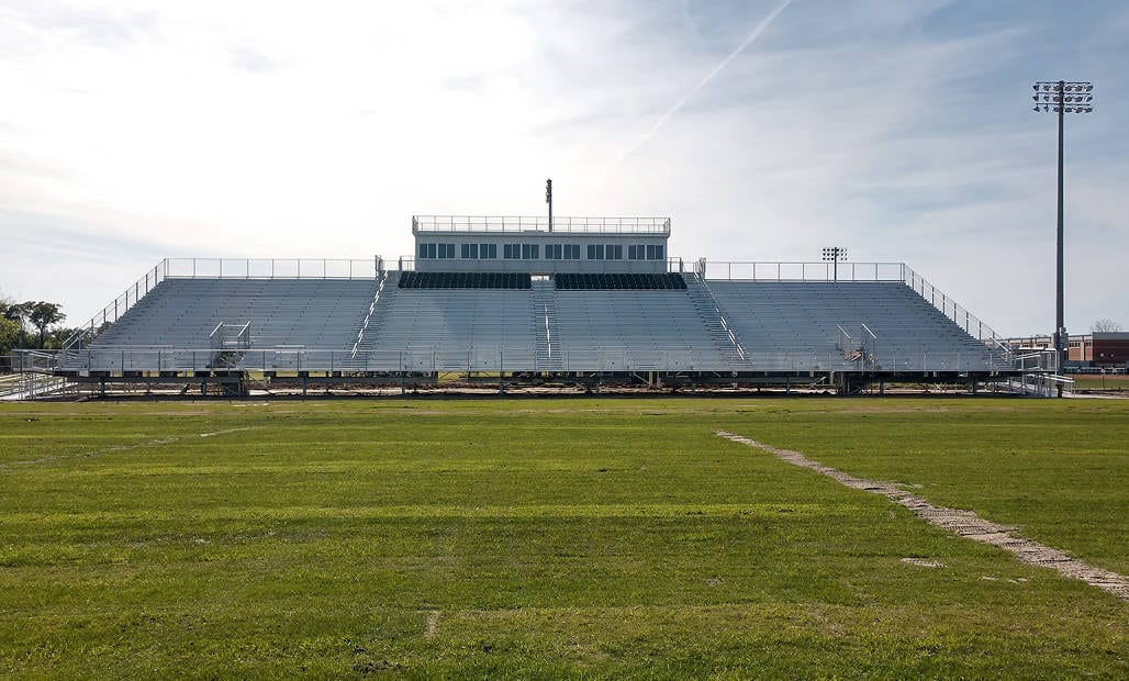 Sports Bleachers, Grandstands & Press Boxes MRC Recreation